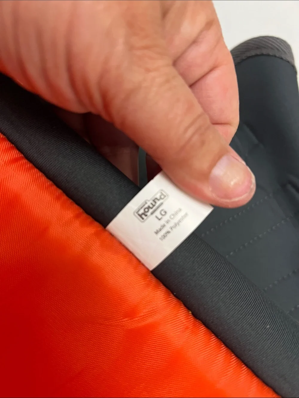 Outward Hound High-Visibility Orange & Gray Dog Life Jacket with Grab Handle L